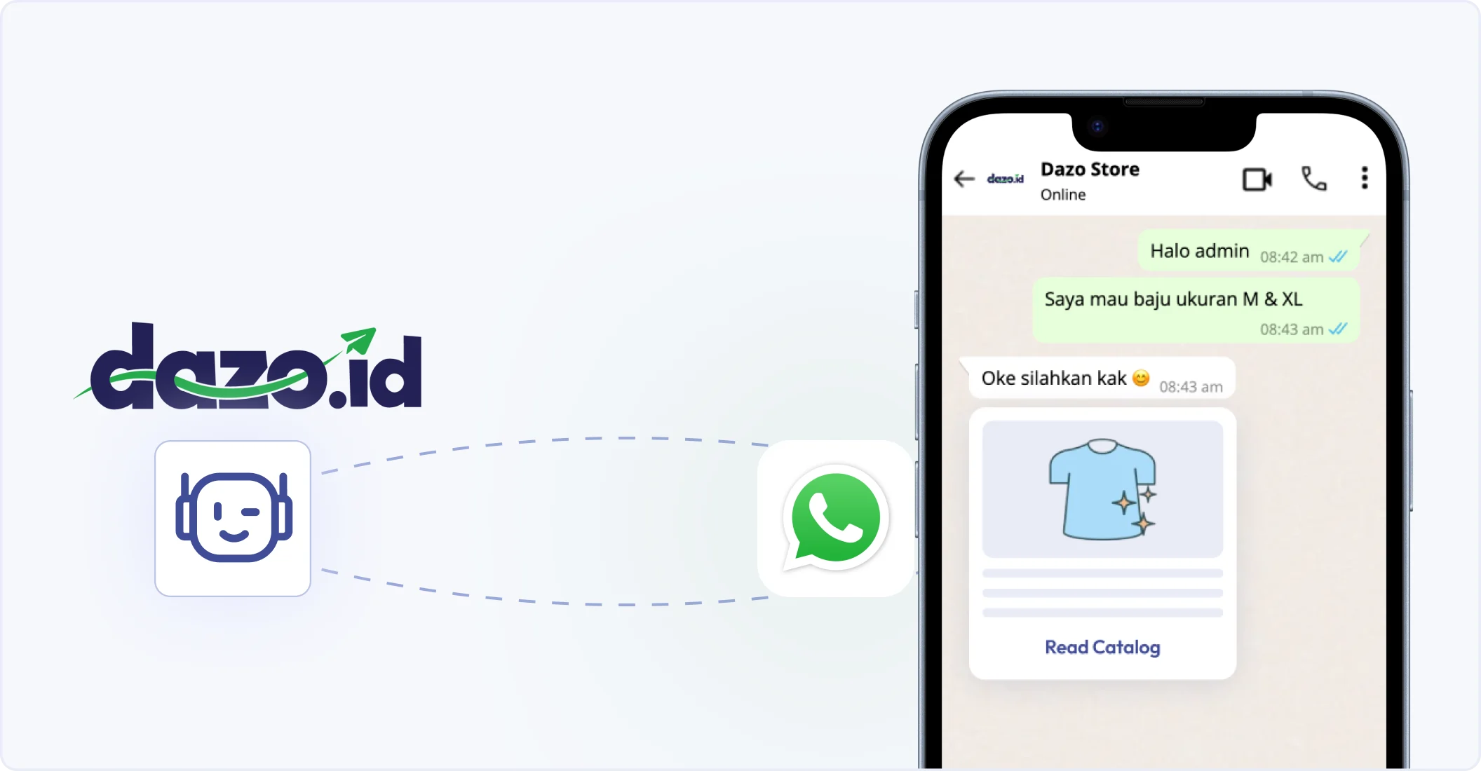 Integrasi langsung dengan WhatsApp