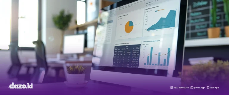 terdapat gambar PC Komputer didalamnya ada CRM yang terintegrasi dengan Order System