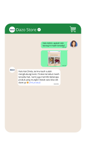Contoh Layanan Chatbot WhatsApp Dazo