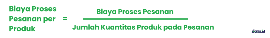 Rumus Biaya Proses Pesanan per Produk