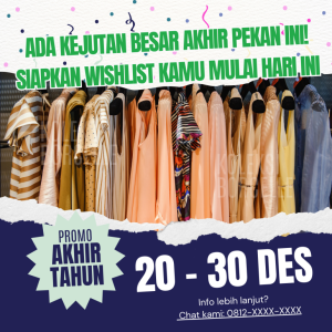 Contoh postingan promo akhir tahun