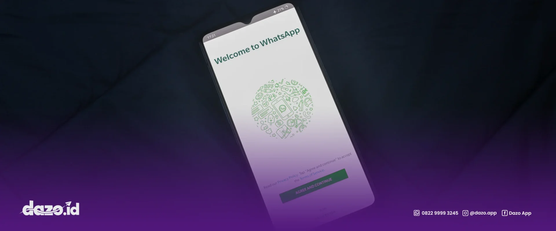 terdapat HP dengan tampilan WhatsApp begini Cara Membuat Link WhatsApp